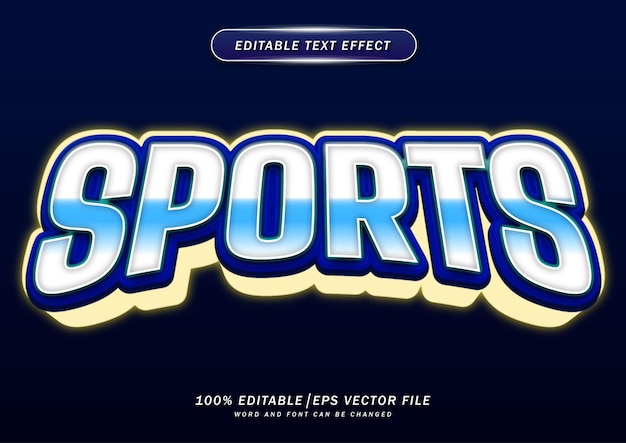 Neon sport bewerkbaar teksteffect