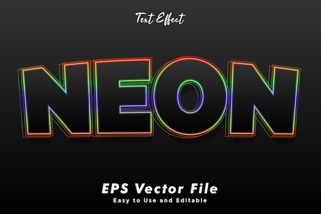 Neon teksteffect.