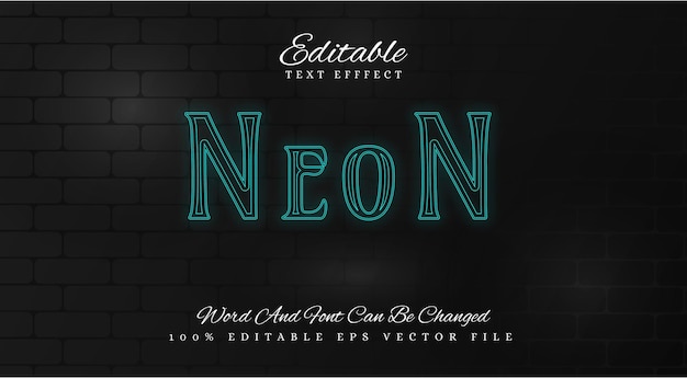 NEON text effect design