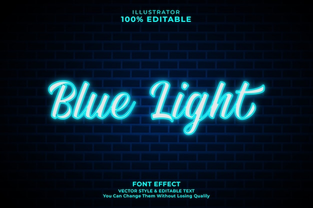 Vector neon  text effect