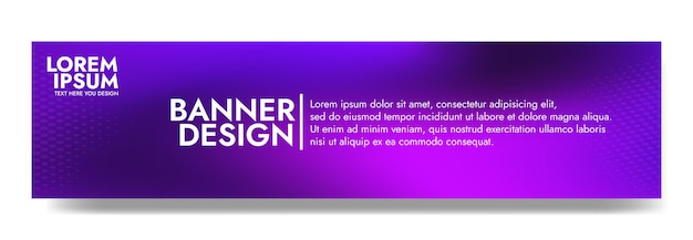 Neon Violet Banner sjabloon