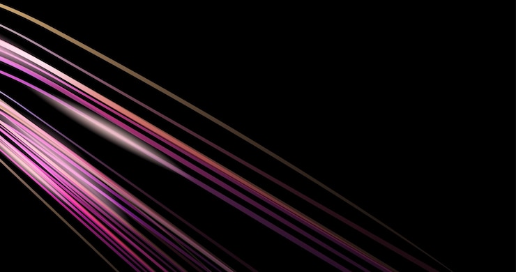 Vector neon wave and linespectrum light background