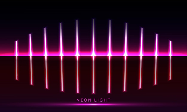 Vector neonlicht abstracte achtergrond