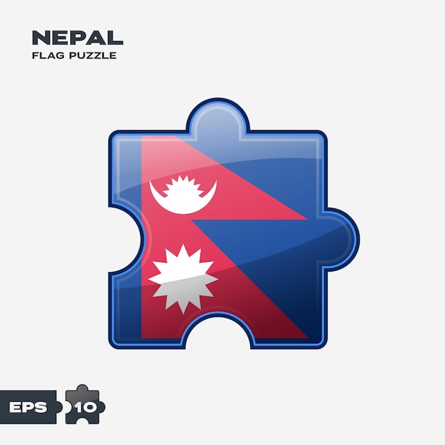 Nepal Flag Puzzle