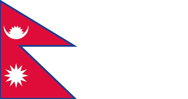 Nepal flag in vector