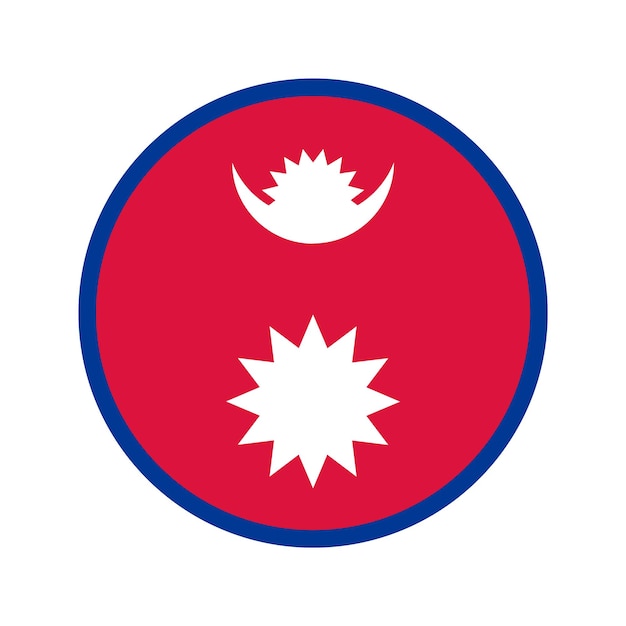 Vector nepal vlag eenvoudige illustratie voor onafhankelijkheidsdag of verkiezing