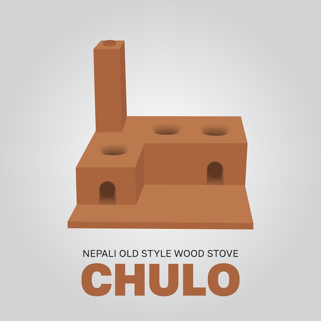 Nepali old style wood stove chulo