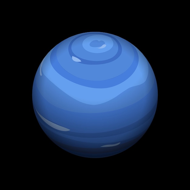 Иконка Нептуна Изометрическая иконка вектора Нептуна для веб-дизайна изолирована