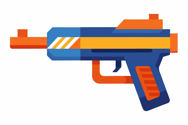 Векторное изображение и иллюстрация Nerf gun clipart