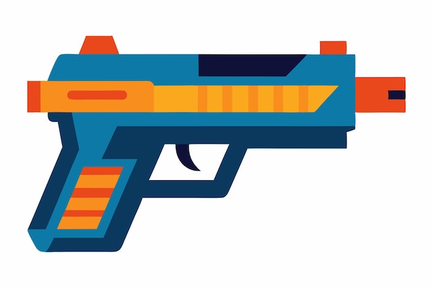 Векторное изображение и иллюстрация Nerf gun clipart