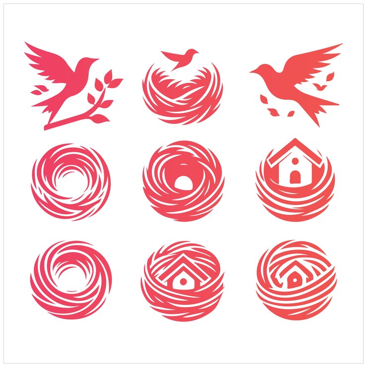 Vector nest collection logo
