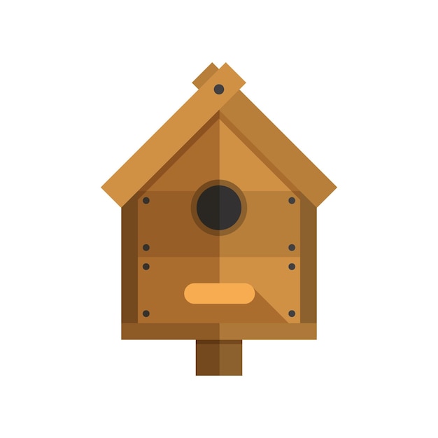 Nesting box vector illustration Wooden bird house icon