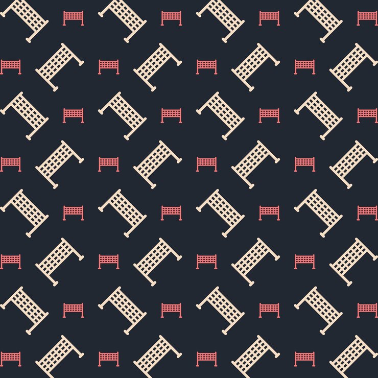 Vector net black background trendy repeating colorful pattern vector illustration