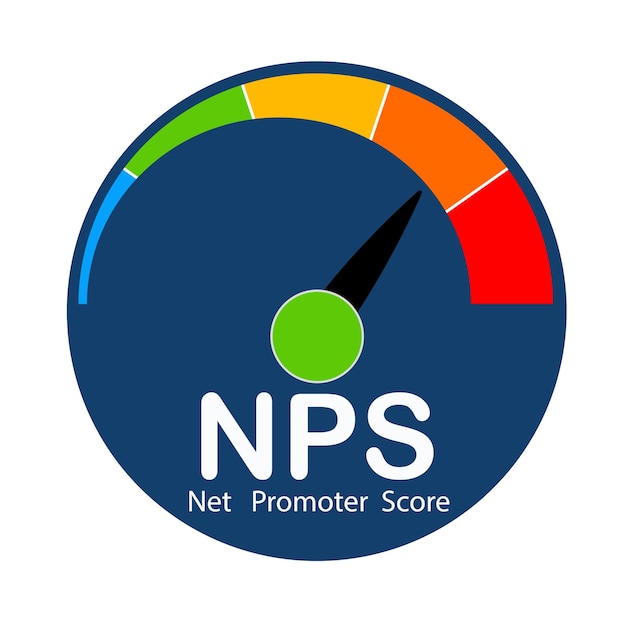 Net promoter score sign label vector stock illustration