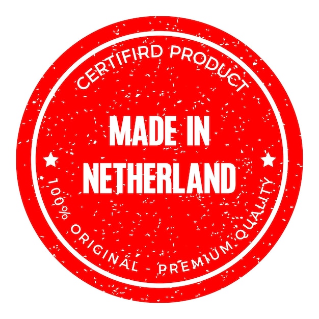 Vector netherland country rubber stamp