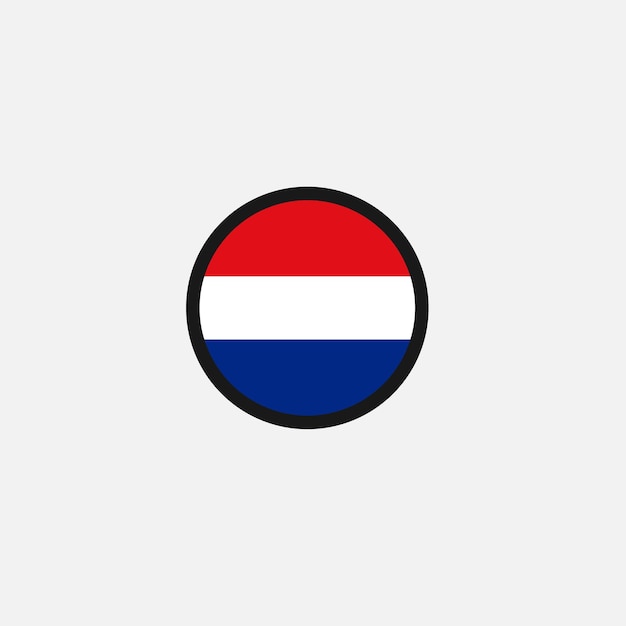 ベクトル オランダの旗のアイコン