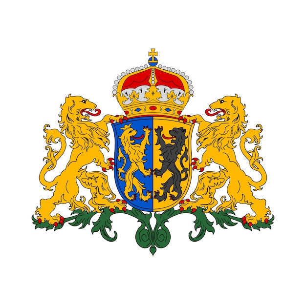 Vettore stemma olandese gelderland araldica