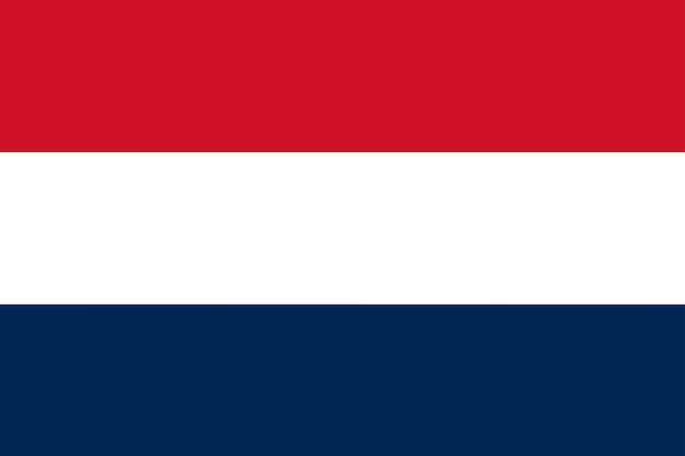 Vettore bandiera olandese in forma di disegno