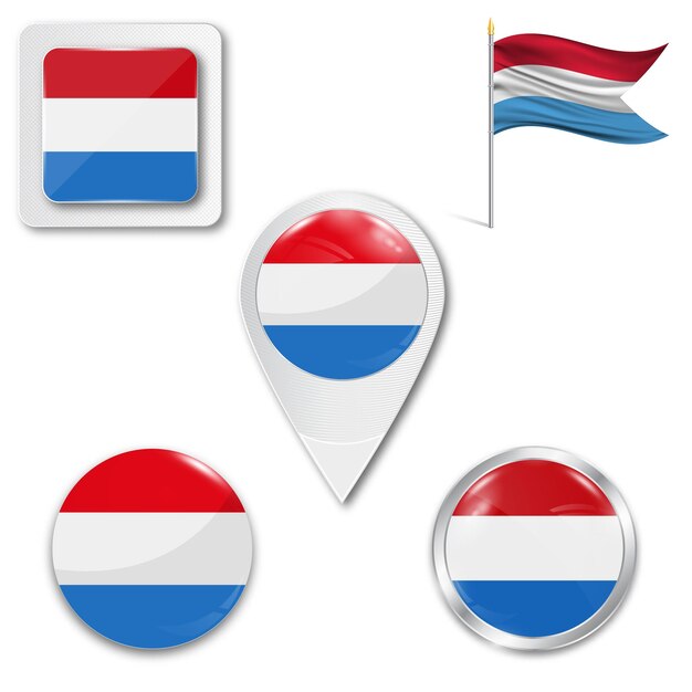 Vector netherlands flag holland patriotism vector image