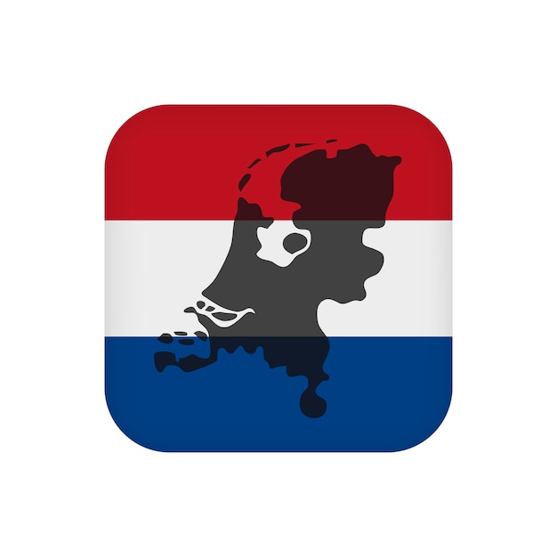 네덜란드 국기 공식 색상 벡터 일러스트 레이 션