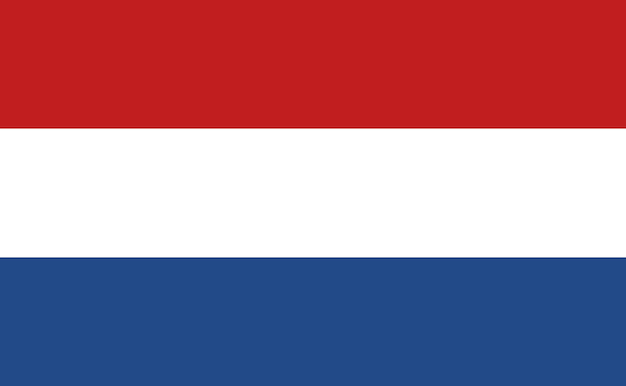 Оригинальные цвета и пропорции флага нидерландов векторная иллюстрация eps 10