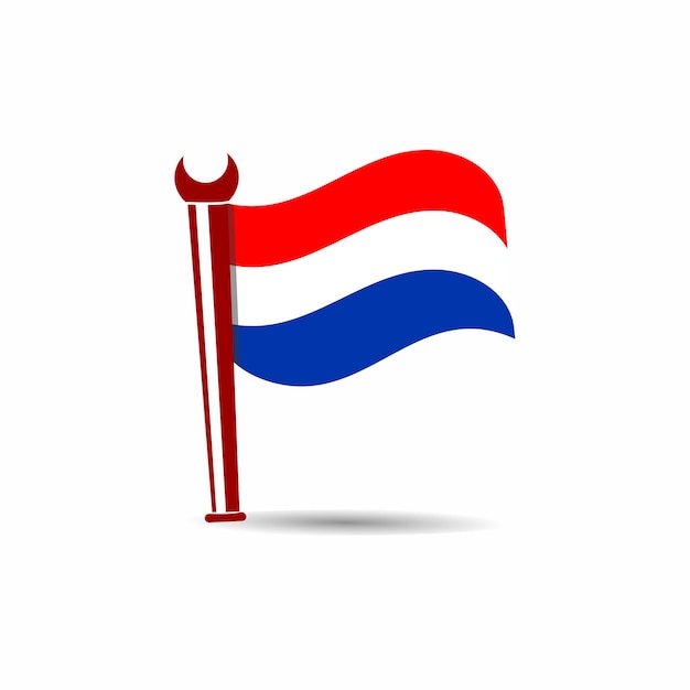 Netherlands flag vector design