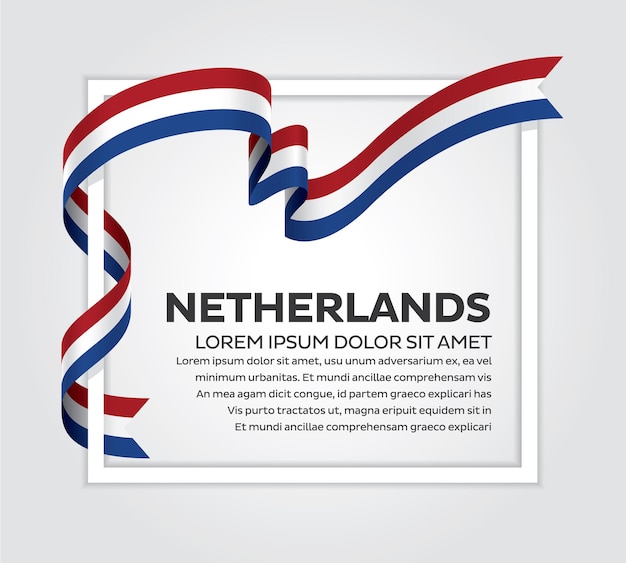 Netherlands flag vector