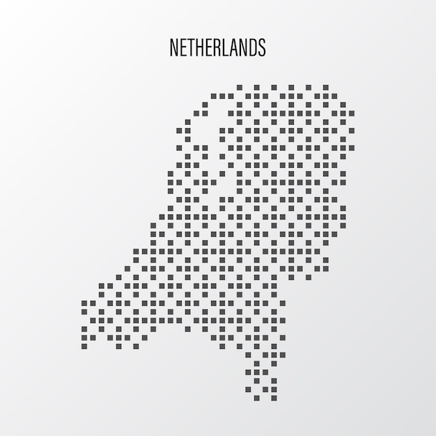 Vector netherlands map