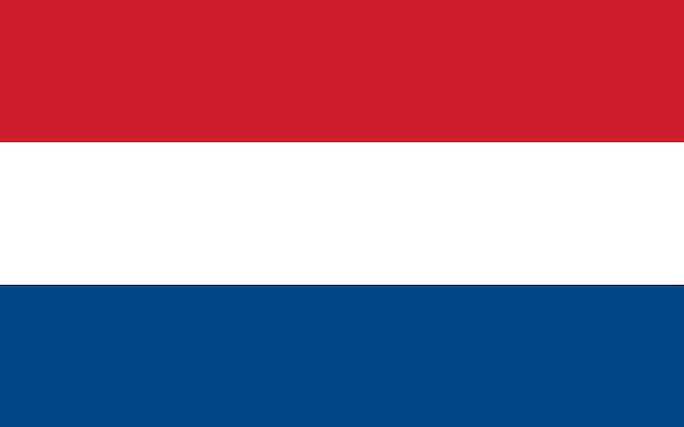 Vector netherlands national flag vector illustration