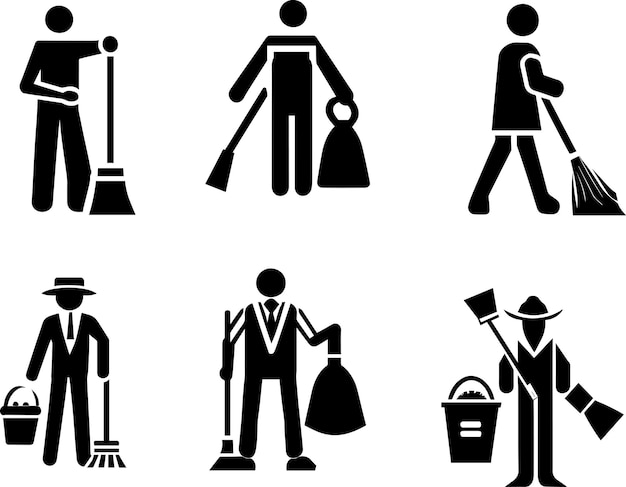 Nette man pictogram vector 4