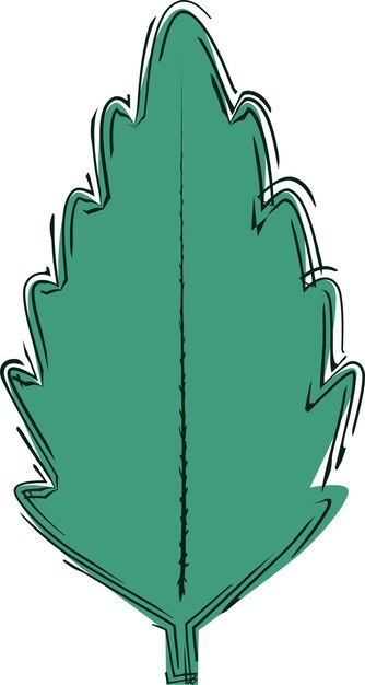 Nettle leaf with outline logo