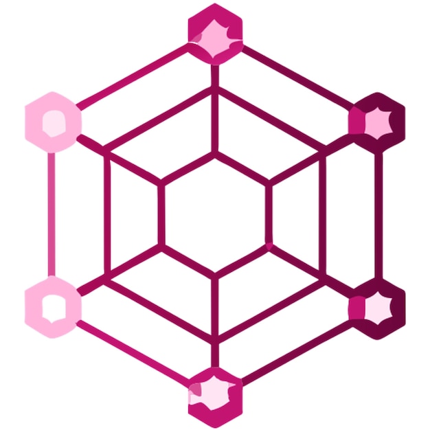 netwerk symmetrische geometrische details icoon