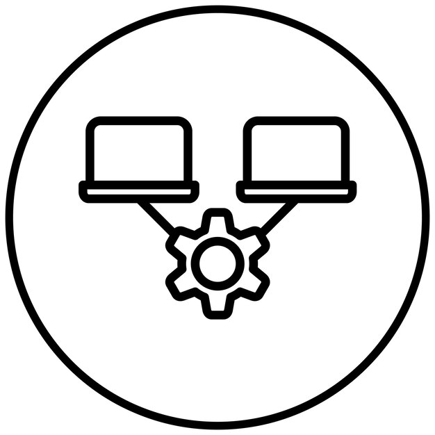 Netwerkoptimalisatie vector icoontje illustratie van Netwerk icoonset