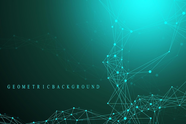 Network and connection background for your presentation vector illustration