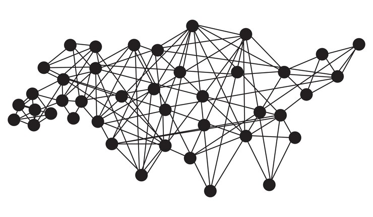 Vector network connection technology digital