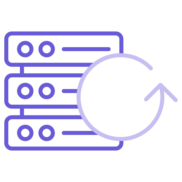 Network Data Recovery Vector Illustration