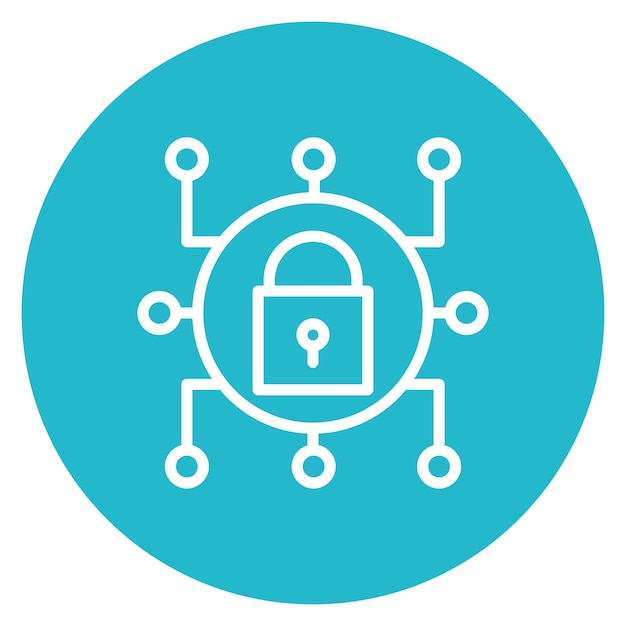 Network Encryption icon vector image Can be used for Networking