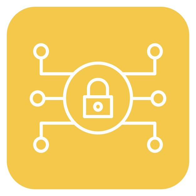 Network Encryption Vector Illustratie