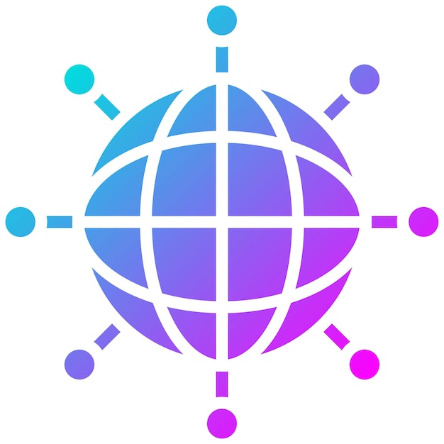 Икона вектора расширения сети может быть использована для сетевого набора икон