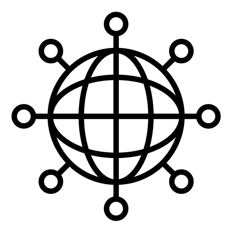 वेक्टर network expansion vector illustration style