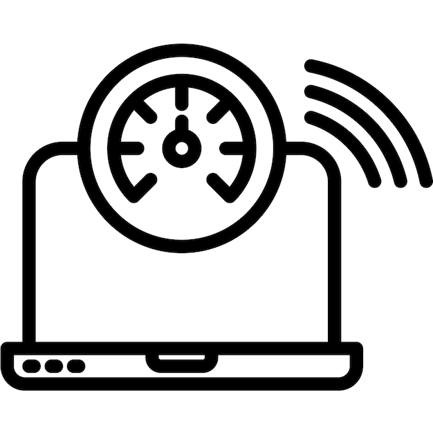 ネットワークラテンシーベクトル アイコンのイラスト
