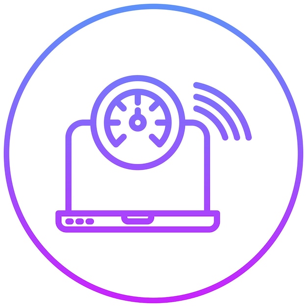 ネットワークラテンシーベクトル アイコンのイラスト