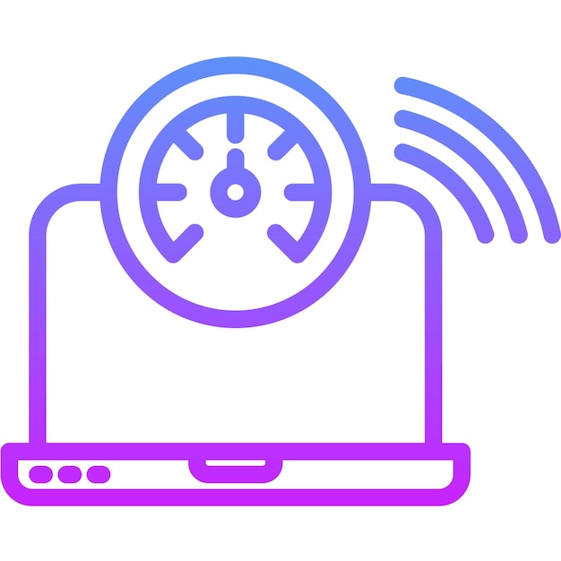 ネットワークラテンシーベクトル アイコンのイラスト