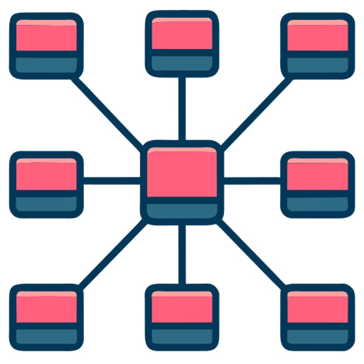 Vector network link chain icon