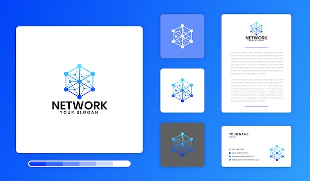 ネットワークロゴデザインテンプレート