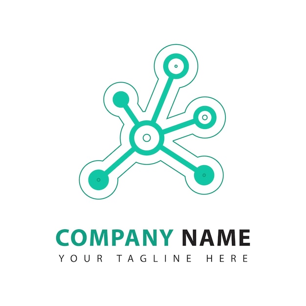 Network logo design template