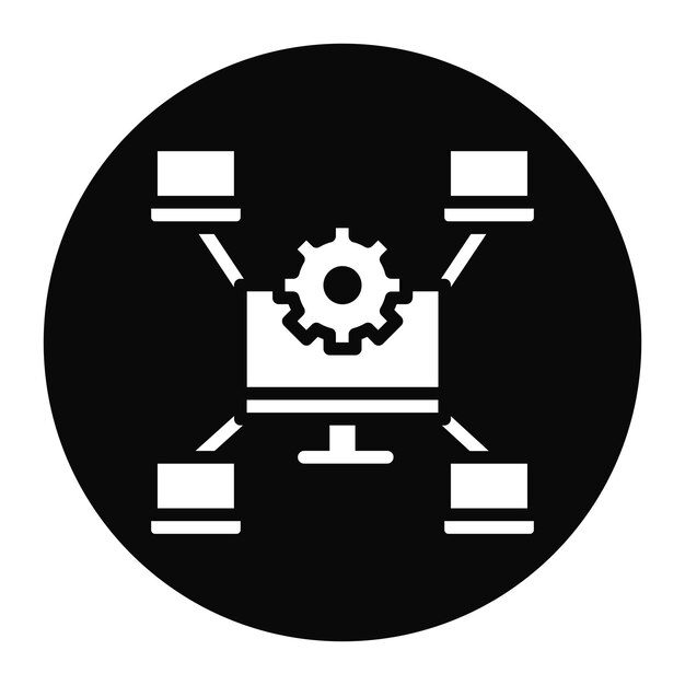 Network Management icon vector image Can be used for Networking