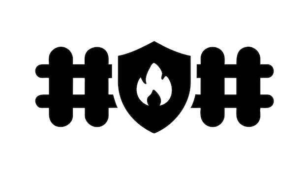 network security firewall vector graphics illustration EPS source file format lossless scaling icon