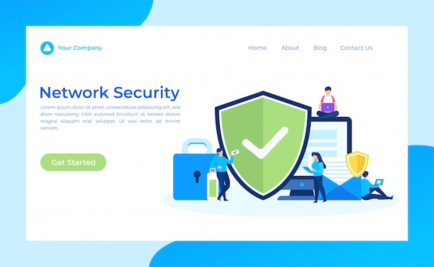 Network Security Landing Page