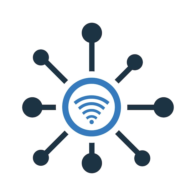 network service wifi icon simple editable vector illustration